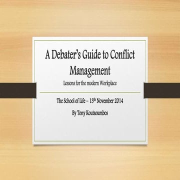 How to run a debate | PPTX