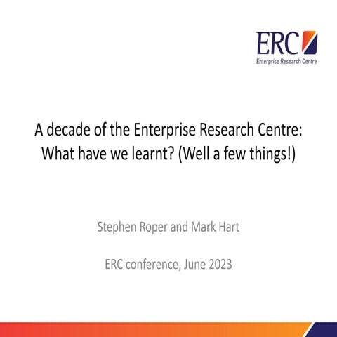 A Decade of ERC