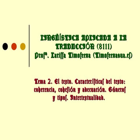 Adecuacion linguisstica