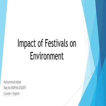 Impact of festivals on environment, .pdf