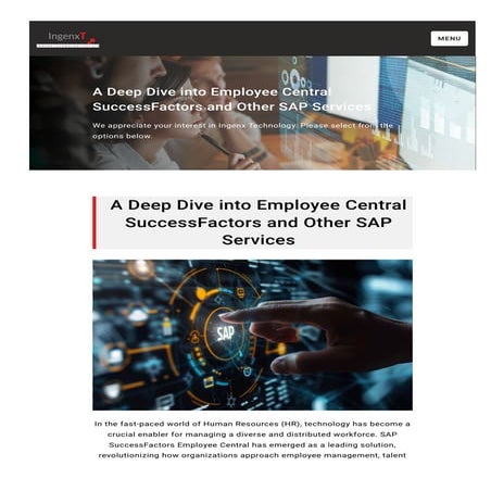A Deep Dive into Employee Central SuccessFactors and Other SAP Services.pdf