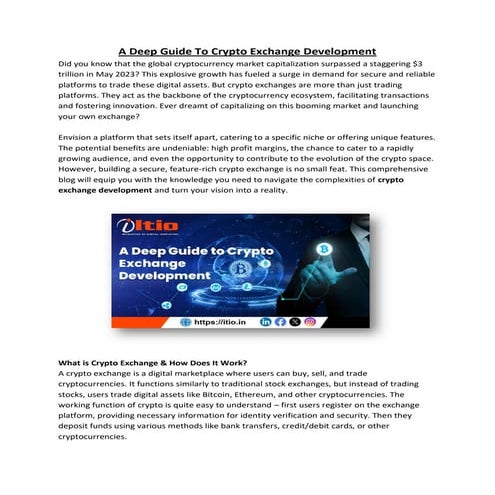 A Deep Guide To Crypto Exchange Development