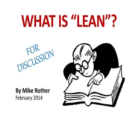 A Definition of Lean
