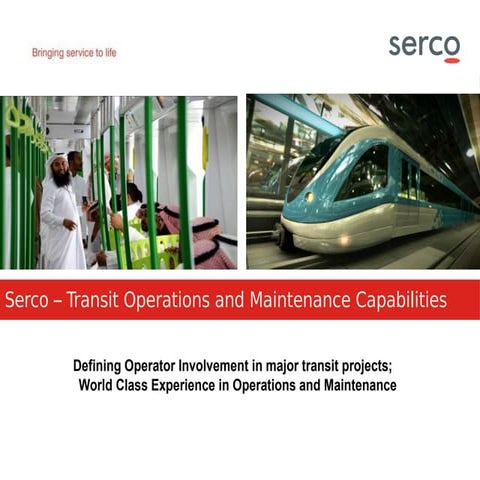 Transit Operations and Maintenance Capabilities | PDF