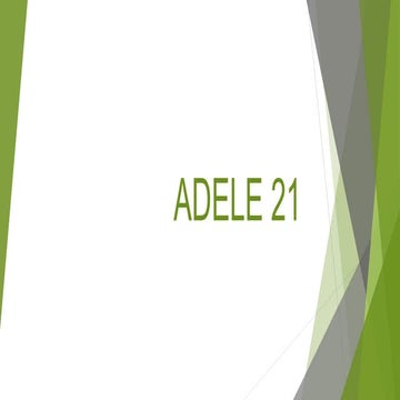 Adele ‘21’ | PPTX