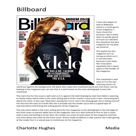 Adele fornt cover evaluation