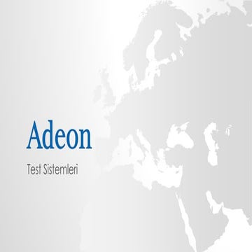 Adeon Test Sistemleri