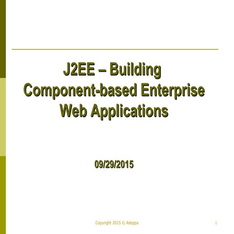 j2ee Building components 