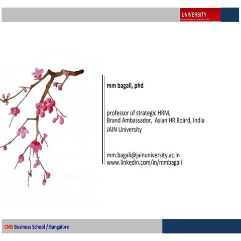 Bagali, MM / Communication and Presentation / HR/ HRM/ HRD/ 