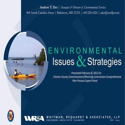 Presentation to Charles County, MD Commisioners on Environmental Consideratio...