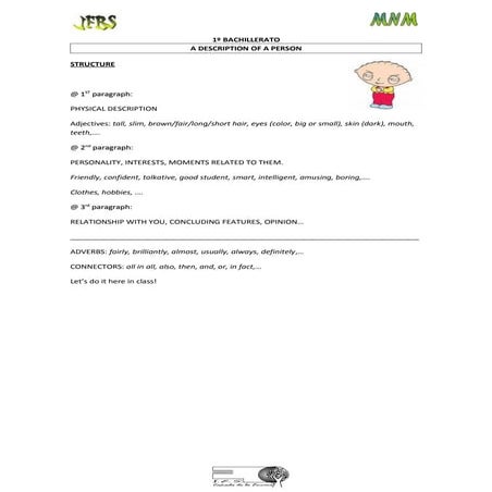 A description of a person