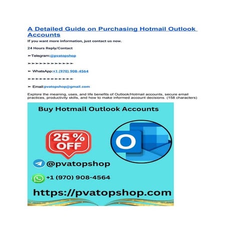 A Guide to Finding a Hotmail Outlook Account for Sale.docx