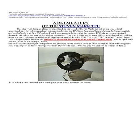 A detail study of the Steven Mark TPU