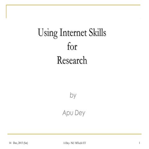 Internet Research Skills-A dey irc 2