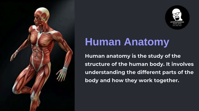 Human Anatomy for BIOMEDICAL  by ATHEENAPANDIAN
