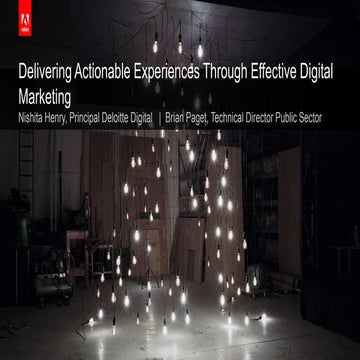 Track B-3: Delivering Actionable Experiences Through Effective Digital Marketing