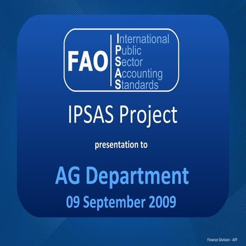 Introduction to IPSAS and conceptual framework | PPTX