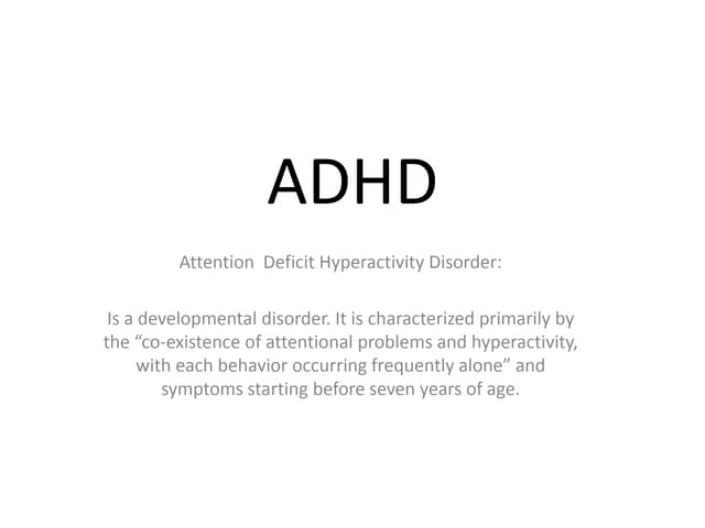 Adhd