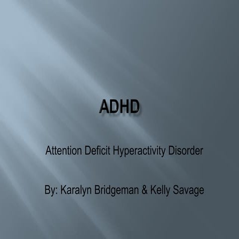 ADHD | PPTX