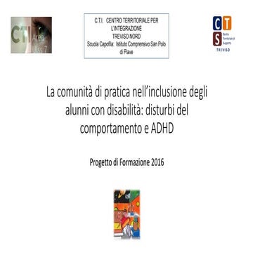 Adhd presentazione Conegliano