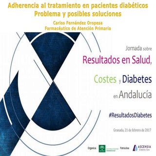 Adherencia. Jornadas de diabetes en...