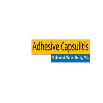 Adhesive capsulitis