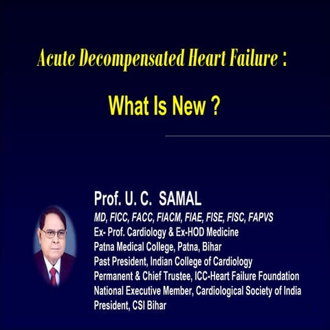 Acute Decompensated Heart Failure CSI13 | PPT