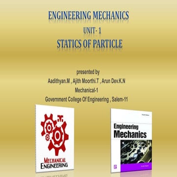 Statics of particle 