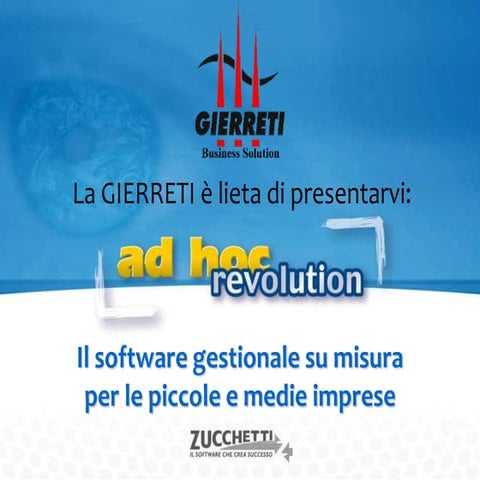 Presentazione Ad Hoc Revolution