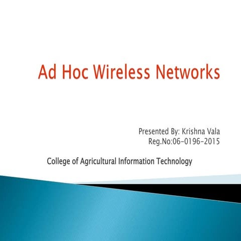 Ad hoc wireless networks2