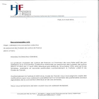 IDCC 1921 Adhésion hjf
