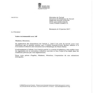 IDCC 1564 Adhésion uimm fc convention