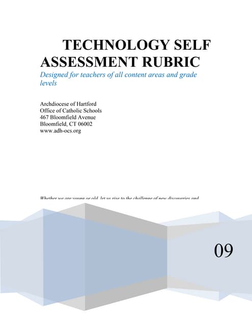 Adh technology self assessment rubric 2009 (1)