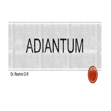 Adiantum .pptx