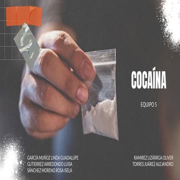 ADICCIÓN A LA COCAINA manejo y diagnostico