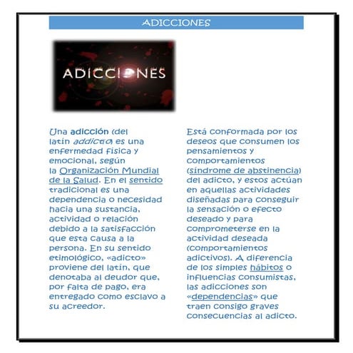 Adicciones