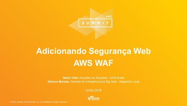 Adicionando segurança web: AWS WAF