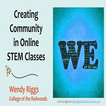 Creating Community in Online STEM Classes
