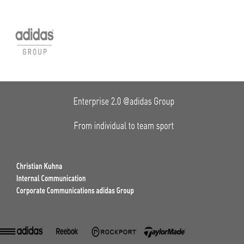 Adidas Group Enterprise 2.0 @ Barcelona090917