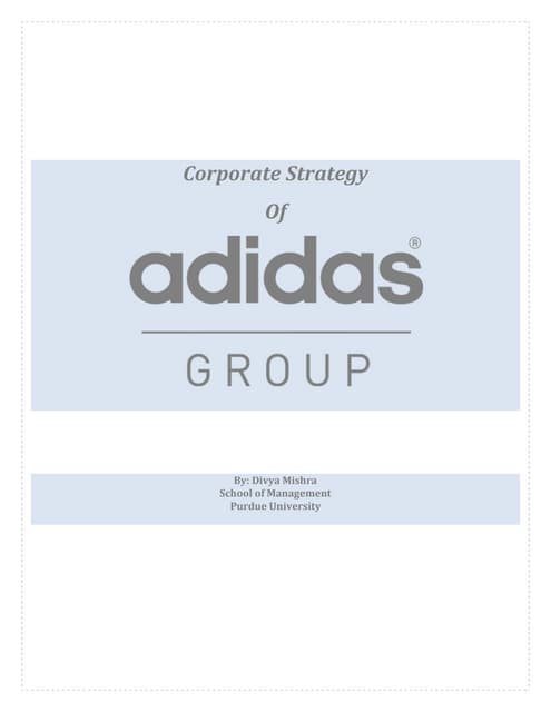 Adidas Corporate Strategy