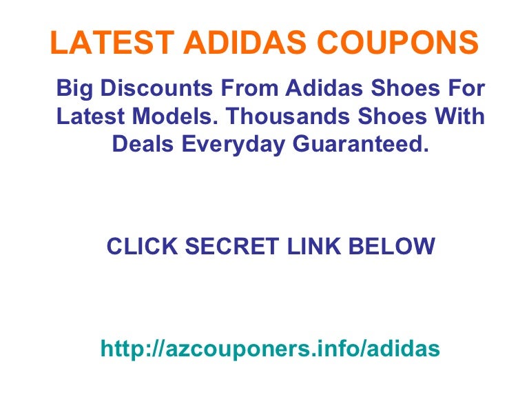 adidas shoes coupons