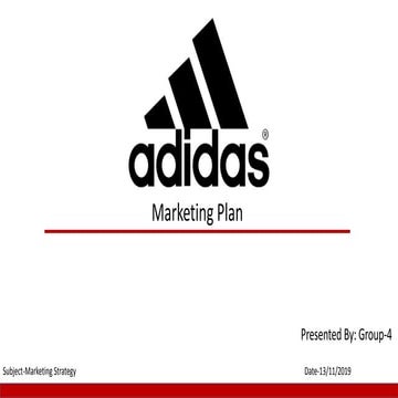 Adidas marketing plan
