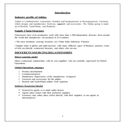 Adidass dessertation 2019