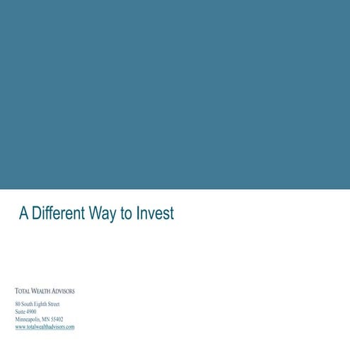 A Different Way to Invest