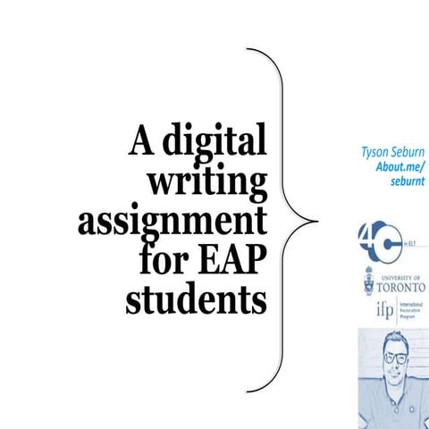 A digital writing assignment