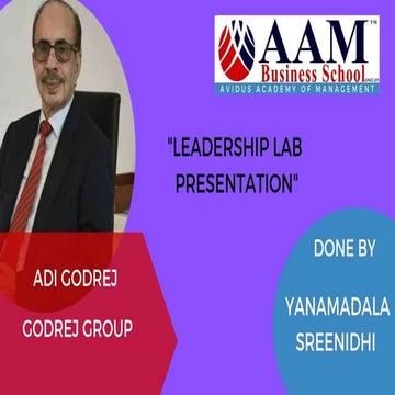 Godrej group and Adi Godrej | PPT