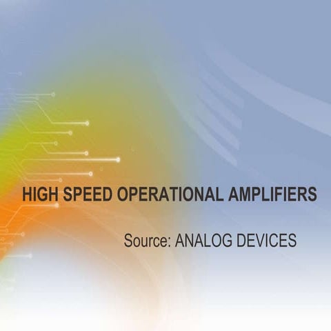 High Speed Operational Amplifier