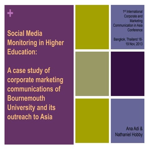 Adi & Hobby_2013_Social Media in Higher Education