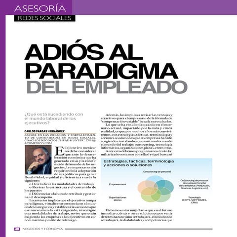Adios al paradigma del empleado