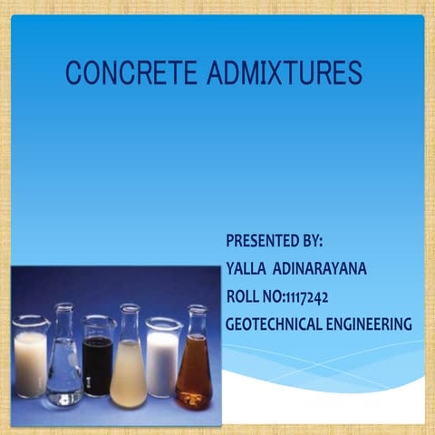concrete admixtures